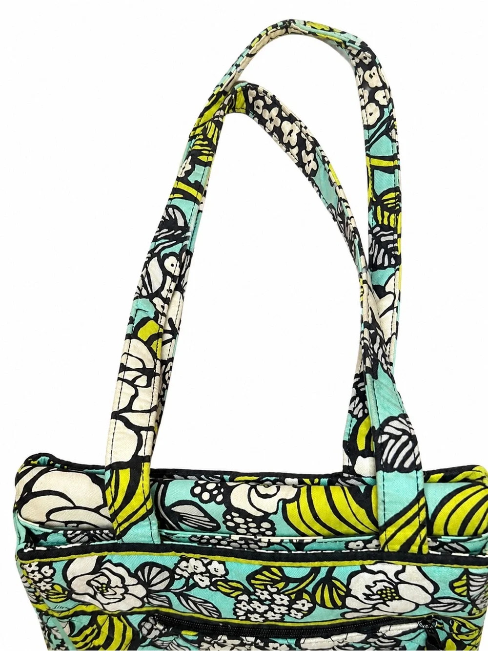 Vera Bradley RETIRED Island Blooms Laptop Tote